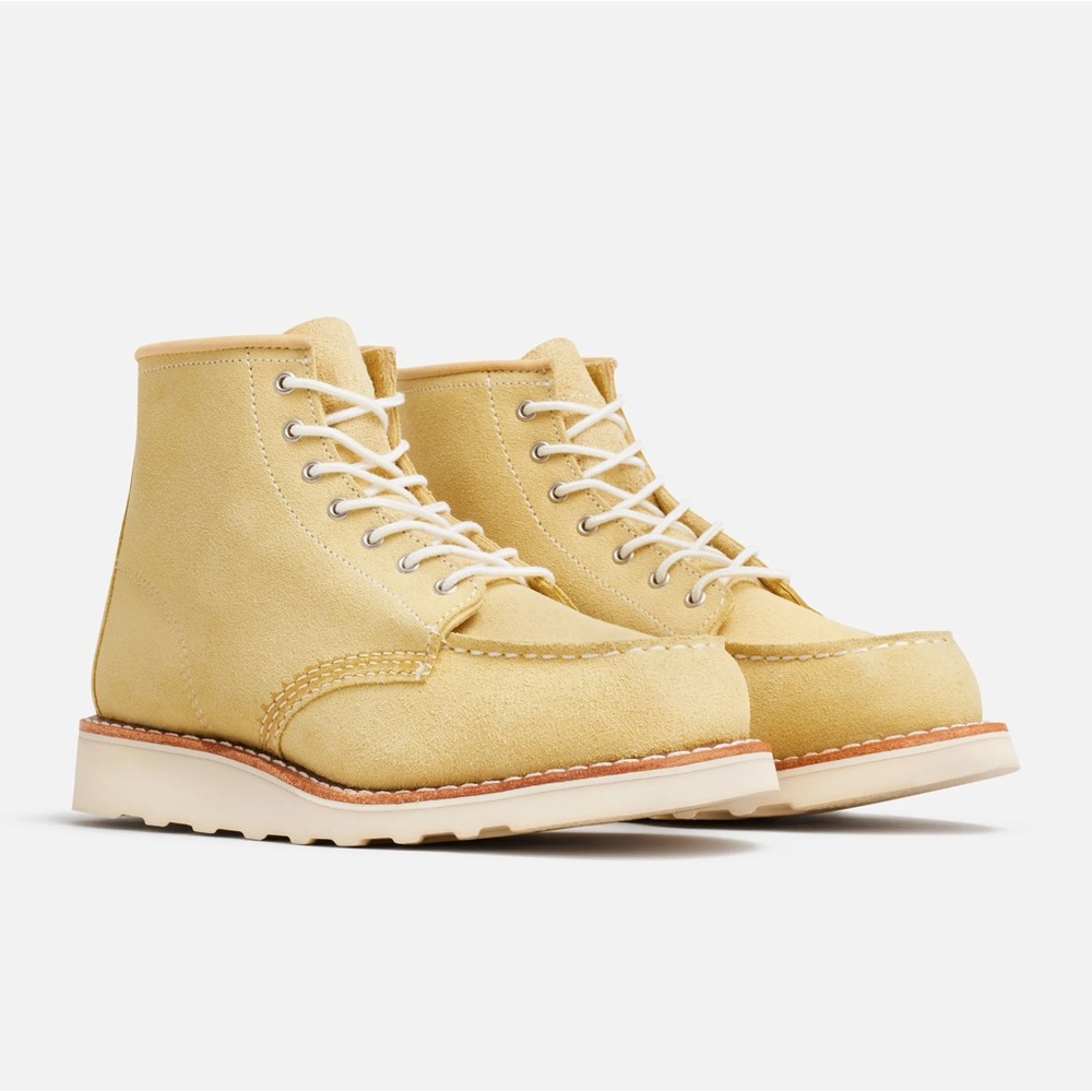 Red Wing Shoes Classic Moc Butter Abilene 6” suede boot